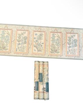 Imperial Vintage Wallpaper Border Floral Butterfly Nature Cottage 3 Rolls NEW